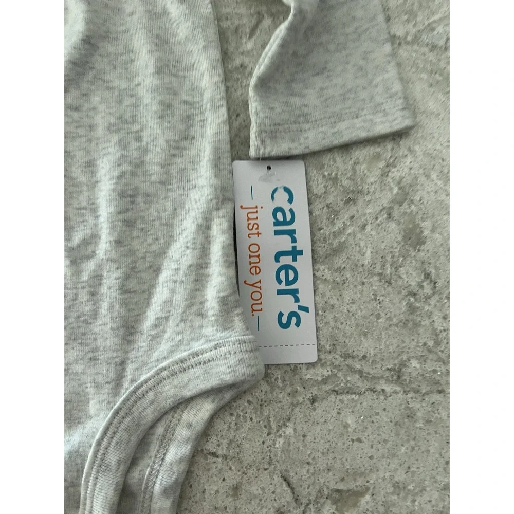 Carters Just One You 6M & Cloud Island 3-6M Long Sleeve Bodysuit Set 2 Pk Cotton